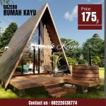Rumah Kayu Segitiga Minimalis Modern - Rumah Kayu Segitiga