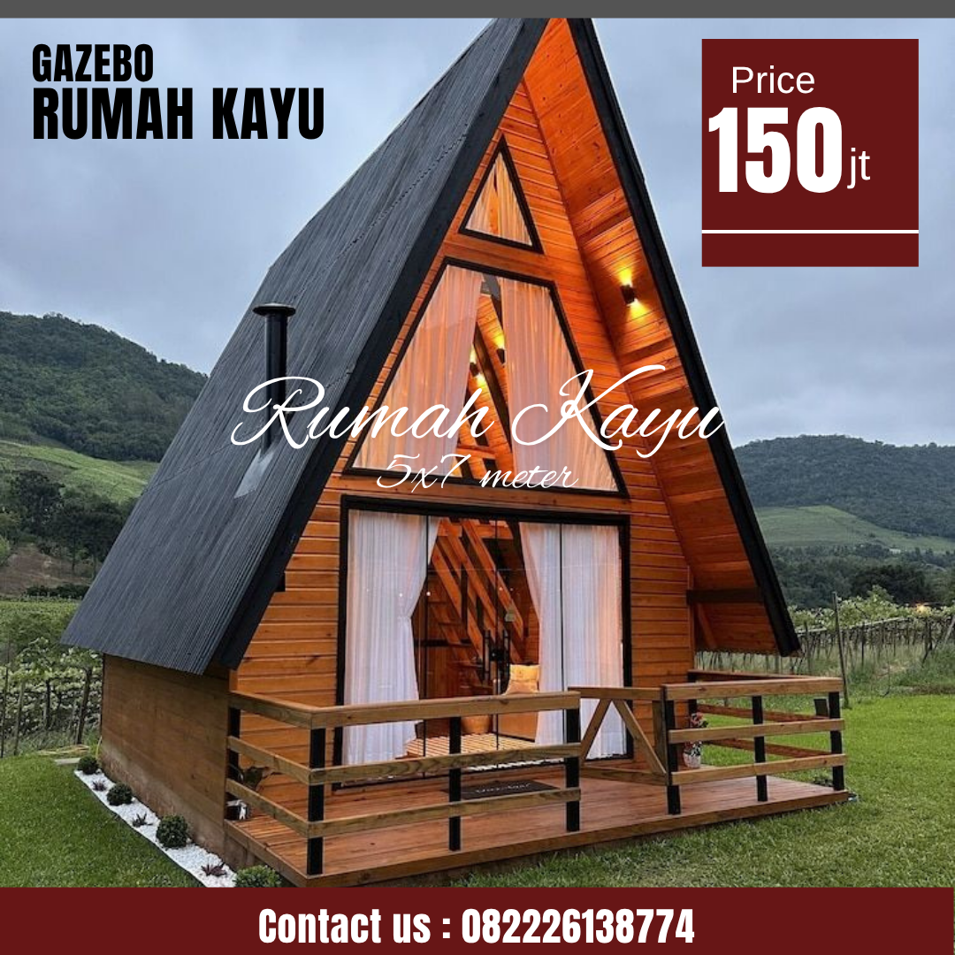 Abu Abu Inspirasi Desain Moderen Furniture Instagram Post (22) Rumah Kayu Segitiga Minimalis Modern Full Jati - Image 1
