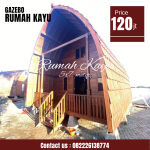 Desain Rumah Kayu Lumbung Jati Minimalis 4x6 Meter Paling Dicari Tahun Ini