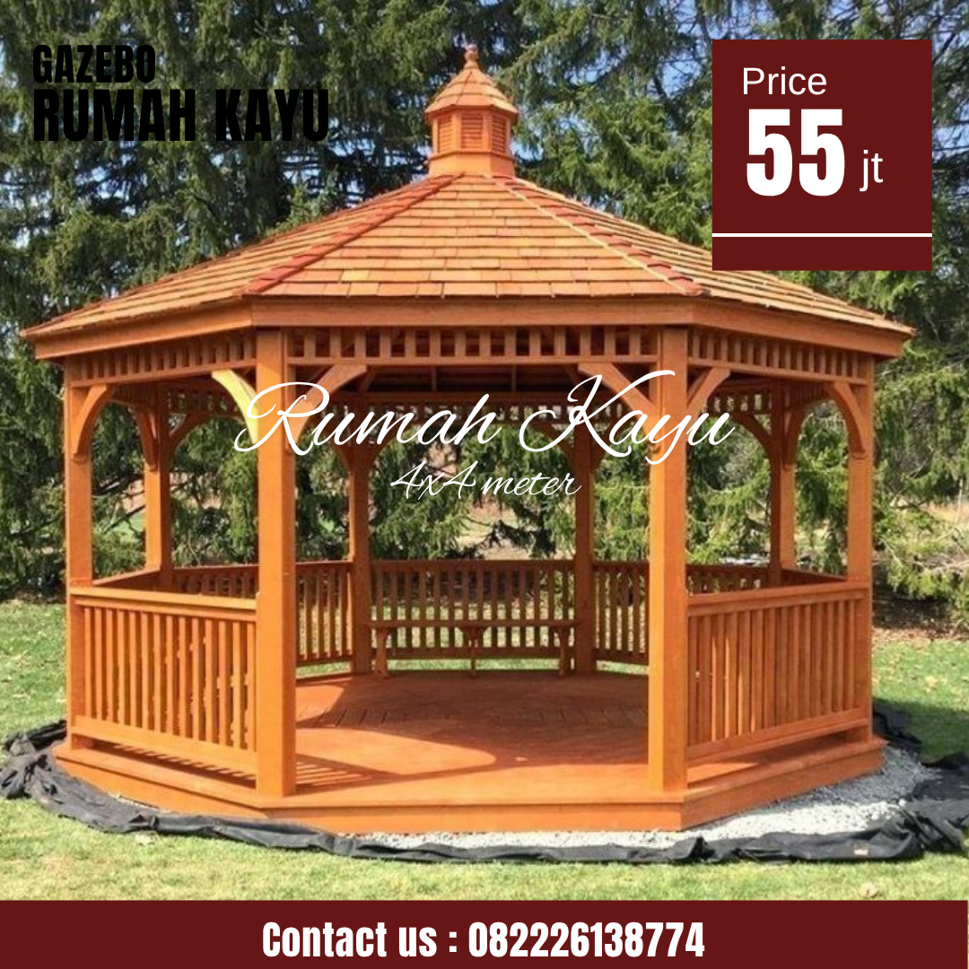 Abu Abu Inspirasi Desain Moderen Furniture Instagram Post (43) Gazebo Kayu Jati Minimalis Modern Segidelapan - Image 1