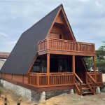 Rumah Segitiga Kayu Jati Premium