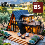 Rumah Segitiga Kayu Jati untuk Villa, Resort & Homestay
