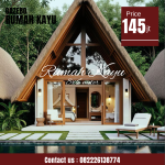 Rumah Segitiga Kayu A-Frame Modern dengan Desain Mewah