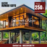 Rumah Kayu Panggung Modern Minimalis Cocok untuk Villa & Resort