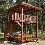 Jual Gazebo Kayu Jati Minimalis 2 Lantai