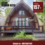 Rumah Lumbung Kayu Jati Minimalis Modern
