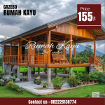 Rumah Kayu Jati Minimalis Panggung – Desain Modern