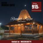 Rumah Joglo Jawa Kayu Jati Perhutani Tua