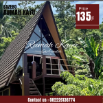 Rumah Kayu Segitiga Minimalis Modern – A-Frame Custom