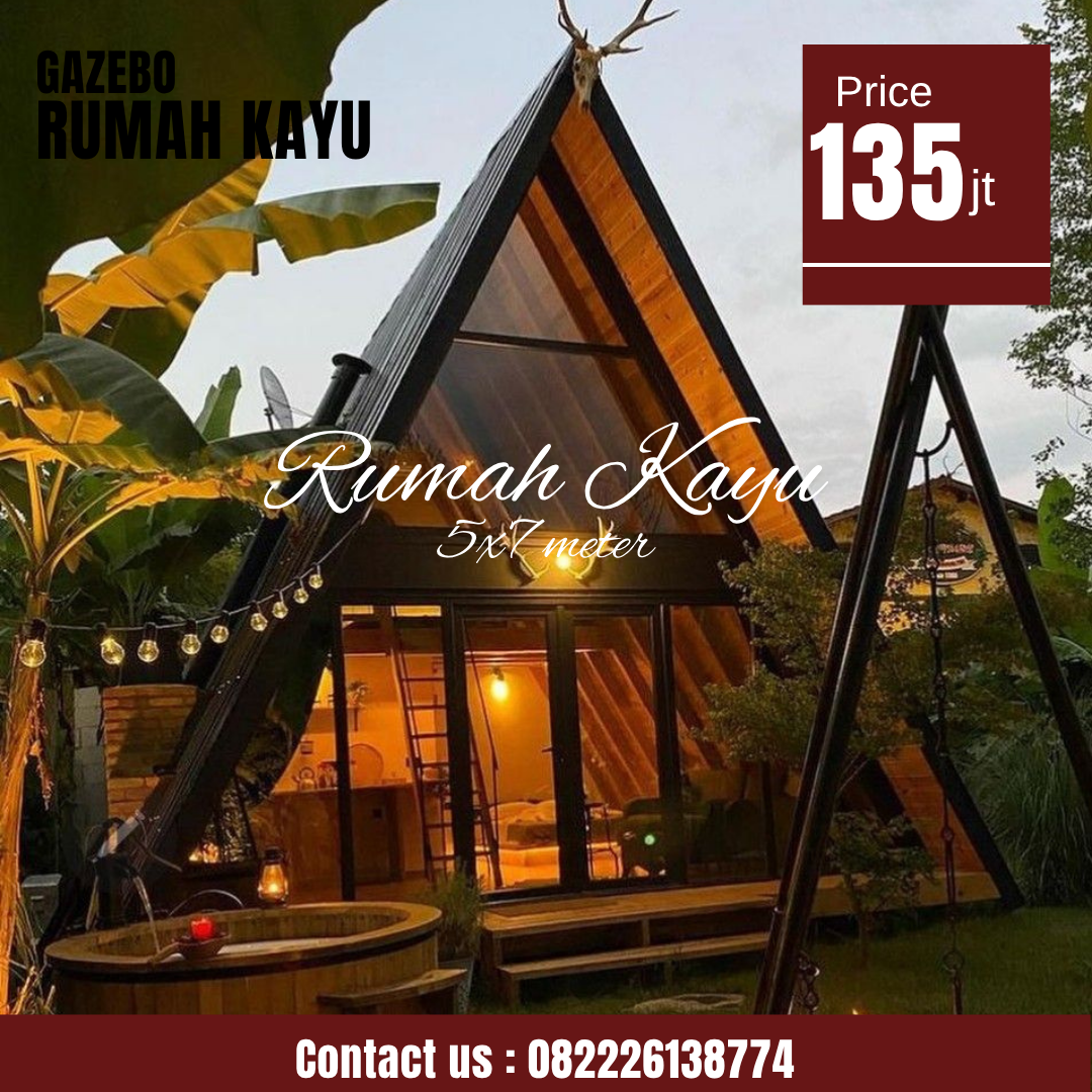 Abu Abu Inspirasi Desain Moderen Furniture Instagram Post (90) Rumah Segitiga A-Frame Kayu – Desain Unik dan Kekinian - Image 1