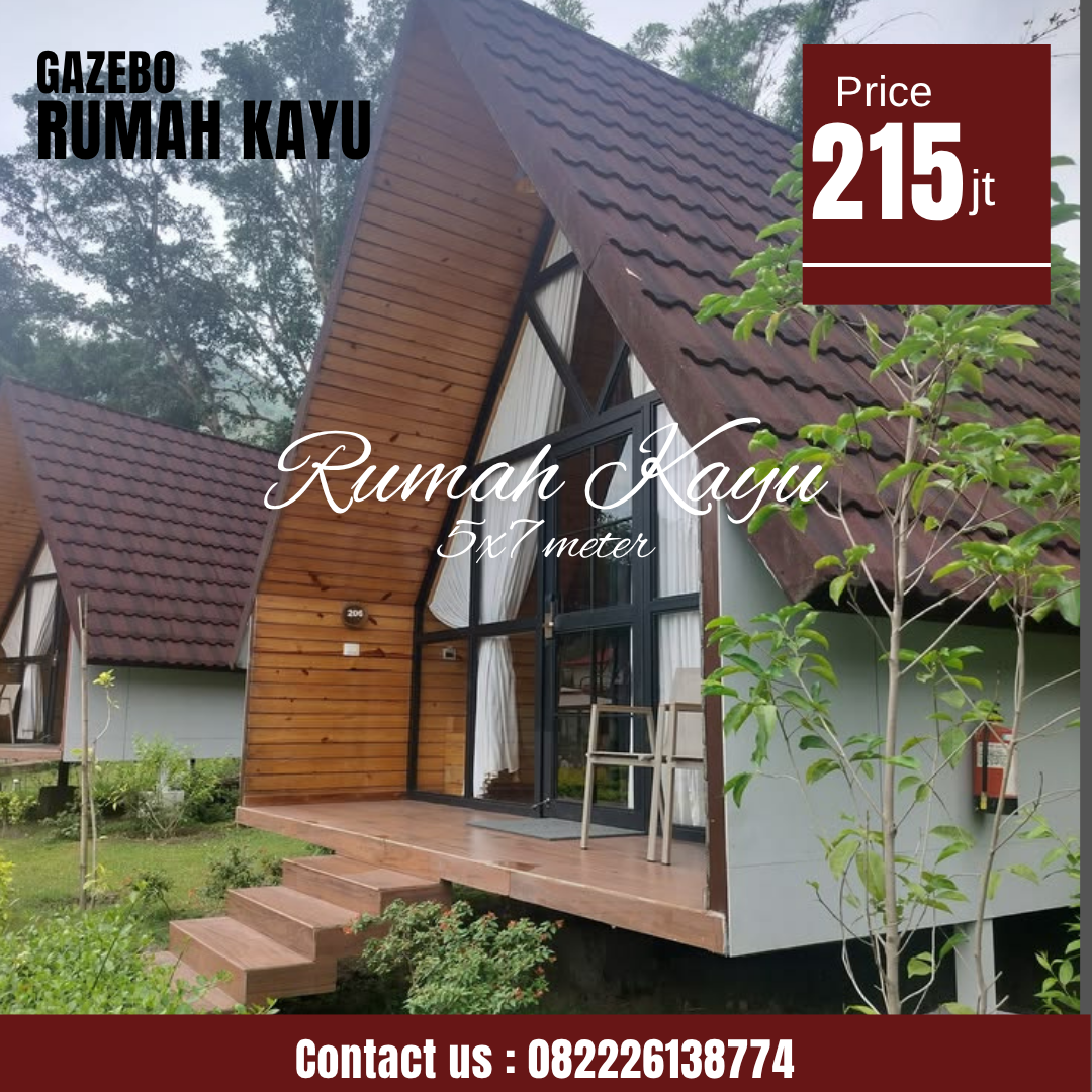 Abu Abu Inspirasi Desain Moderen Furniture Instagram Post (93) Rumah Kayu A-Frame Modern untuk Villa & Glamping - Image 1
