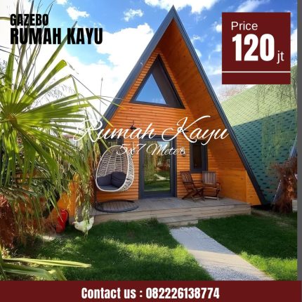 Harga Rumah Segitiga Minimalis Kayu Jati