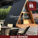 Harga Rumah Segitiga Minimalis Modern Kayu Jati