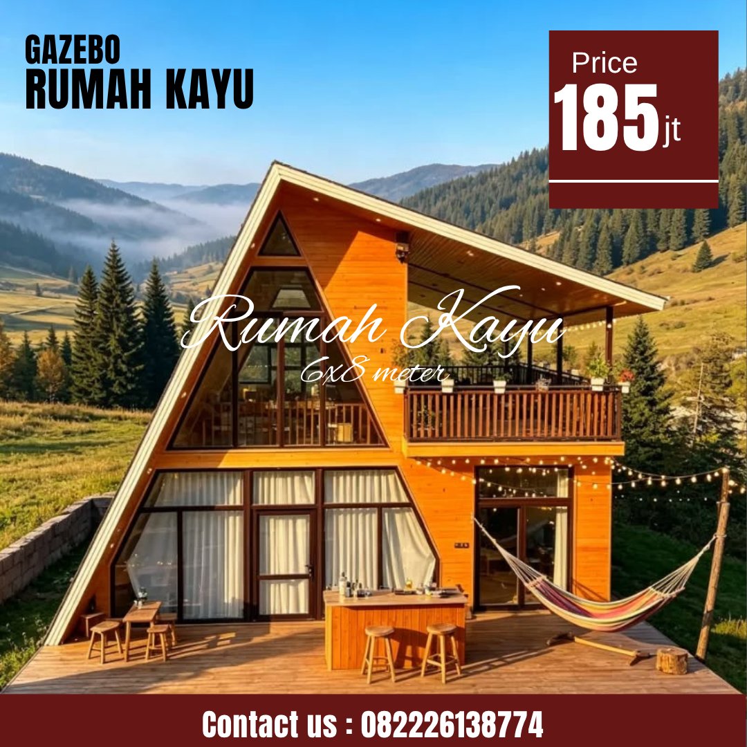 Abu Abu Inspirasi Desain Moderen Furniture Instagram Post - 2026-10-17T173246.245 Jual Rumah Kayu Model A-Frame Minimalis Modern - Image 1